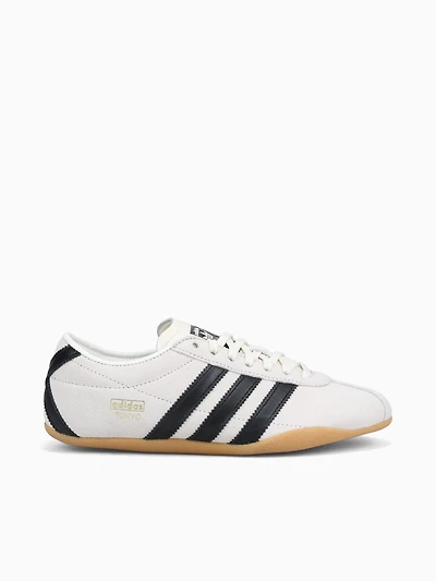 Tokyo W Off White Black suede