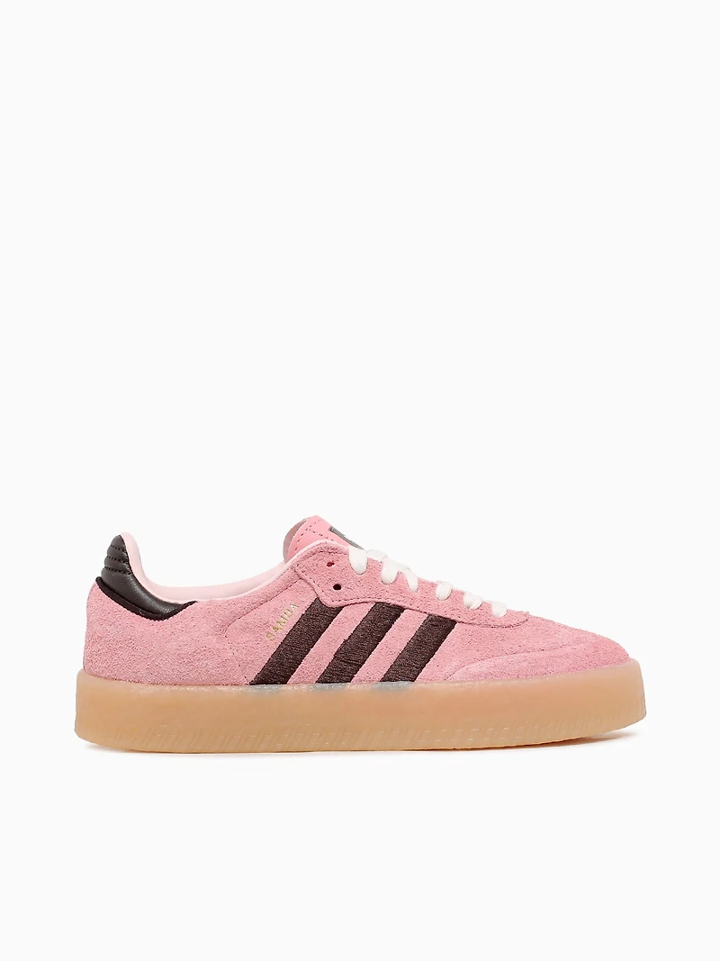 Sambae W Pink Brown suede