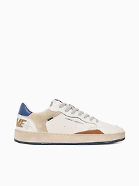 Chelsea White Beige leather Suede