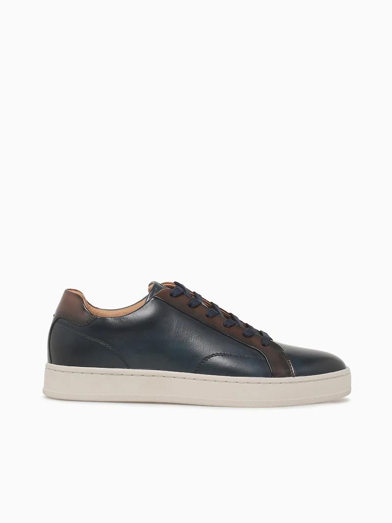 Monopoli Lace To Toe Navy Cognac smooth