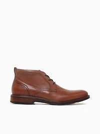 Traveler Plain Toe Chukka Cognac Milled