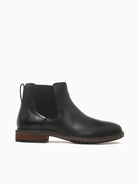 Forge Plain Toe Chelsea Black Smooth Lea