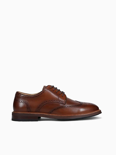 Anthem Wingtip Brown Smooth Leather