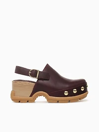 Roam'n Clog Rvt Redwood Leather