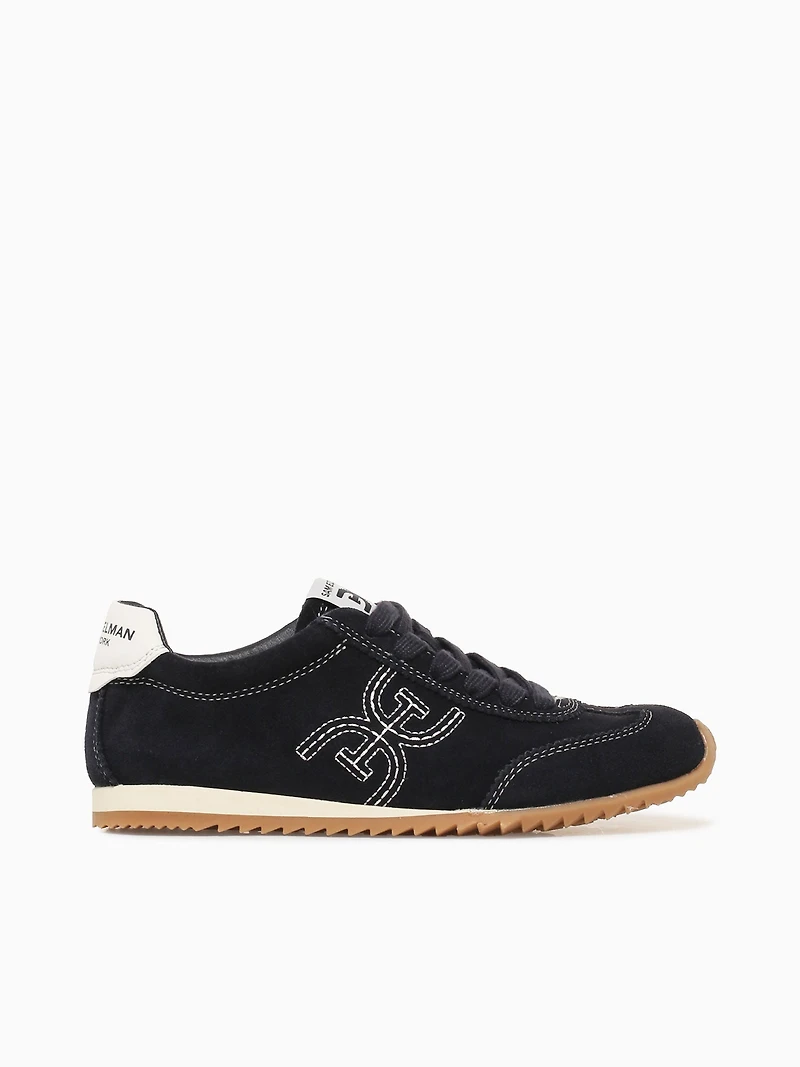 Isela Midnight Blue Velour Suede