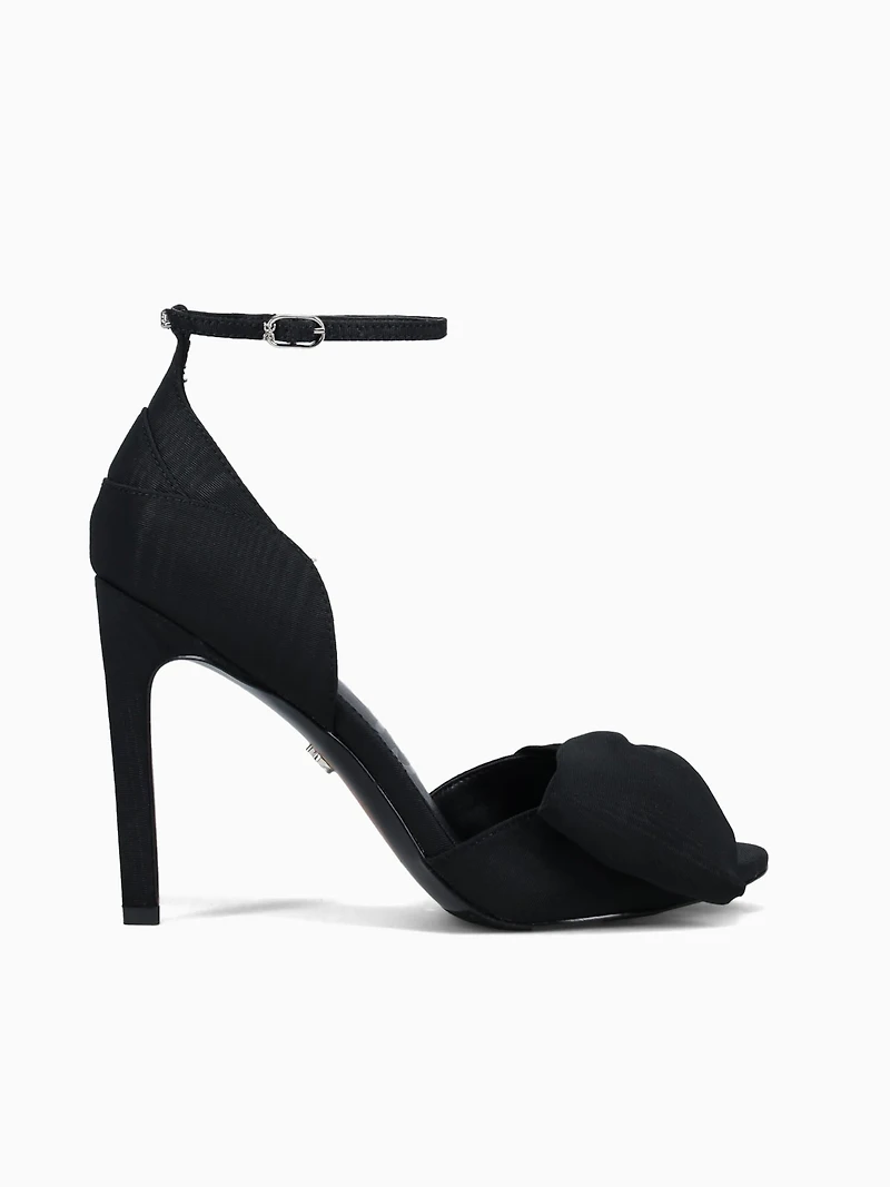 Ida Black Moire Silk