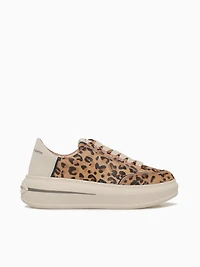 Lancaster Woman Mac Sand Offwht Leopard