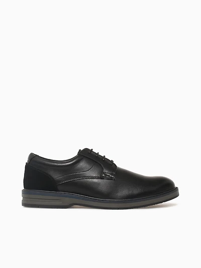 Ishan Black Pu Suede