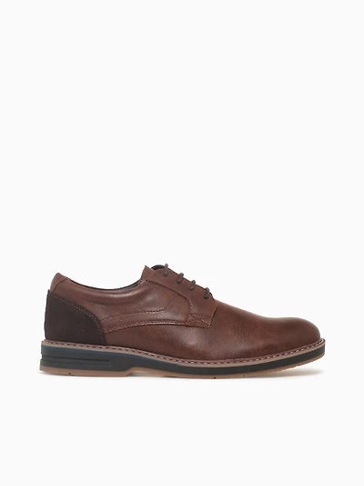 Ishan Cognac Pu Suede