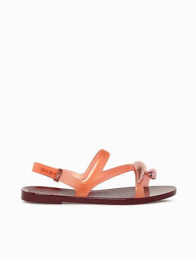 Iris Sandal Burgundy Orange jelly