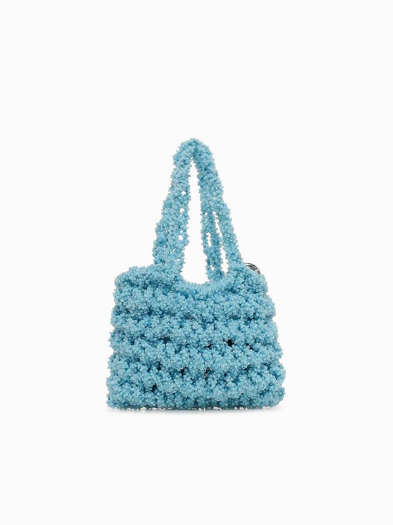 Norma Beaded Mini Bag Sky