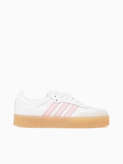 Sambae W White Pink leather