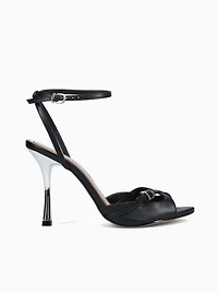 Wilfreda Preto Nickel vitelo pu