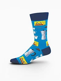 Cafe Espresso Blue Cotton