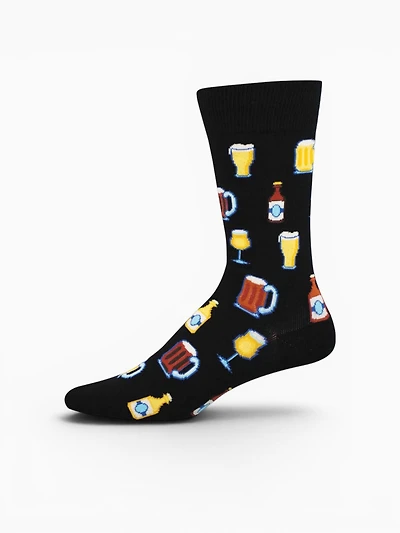 Get Your Beer Glass On Black Cotton