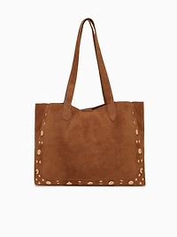 Bella Studed Tote Tan