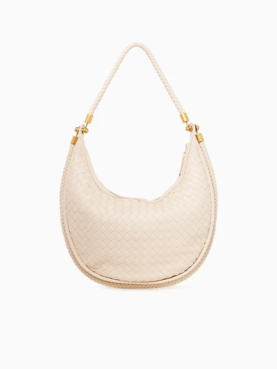 Woven Shoulder Bag Beige