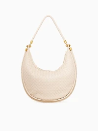 Woven Shoulder Bag Beige