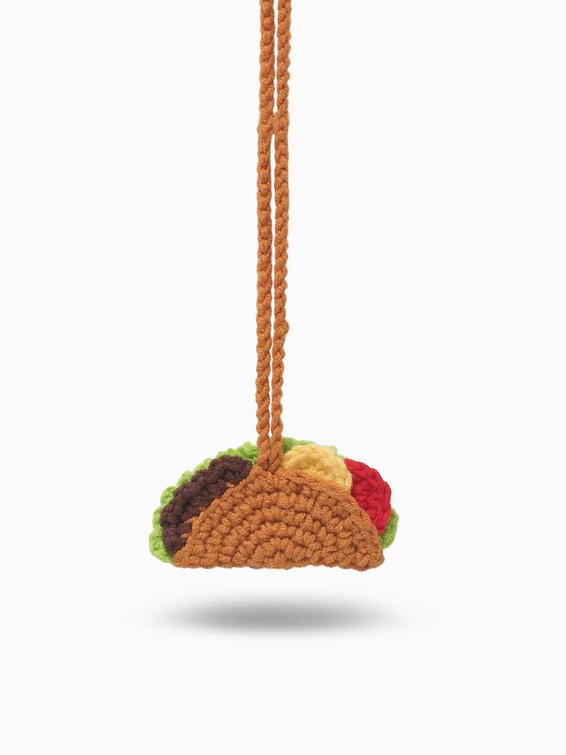 Taco Tan Knit Charm