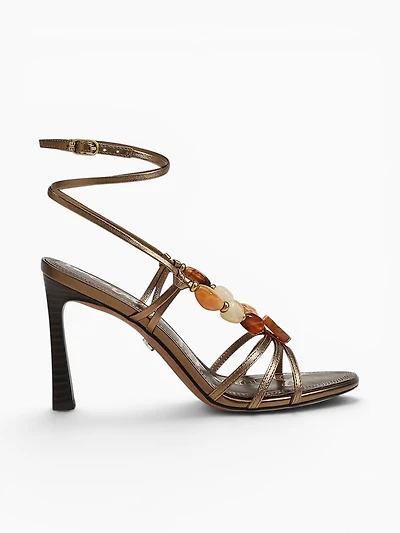 Imani 2 Deep Gold Leather