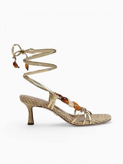 Paloma Amber Gold Leather