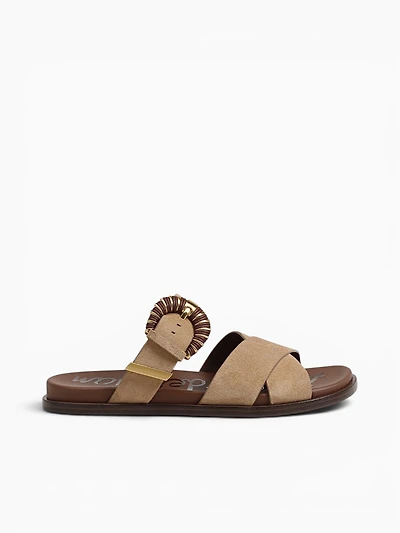 Lucy Bamboo Brown Suede