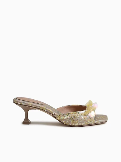 Juliana Gold Leaf Multi Sequins Fabric