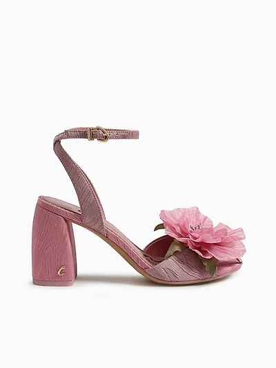 Aria Flower Rosette Blush Fabric