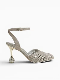 Giana Champagne Silver Fabric