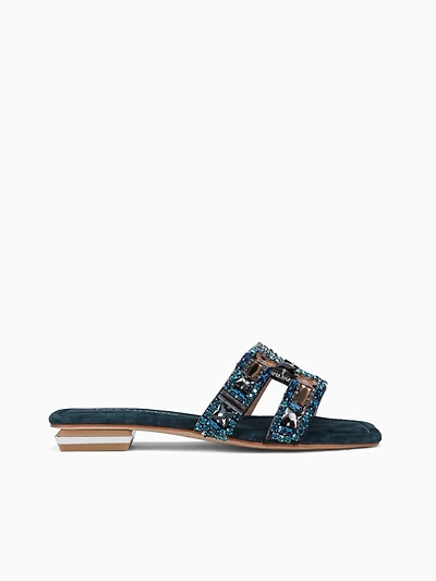 Alodia Navy Suede