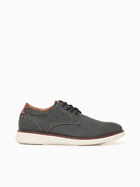 Launch Canvas Plain Toe Blk Cognac canva