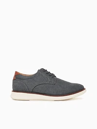 Launch Canvas Plain Toe Navy Cognac canv