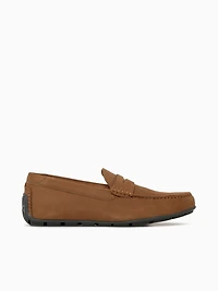 Motor Smooth Moc Toe Penny Sand Nubuck