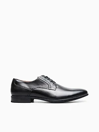 Zaffiro Plain Toe Black Leather