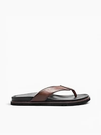 Bayside Thong Brown Leather