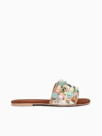 Southbank Beaded Flat Cream Combo Fa Lea