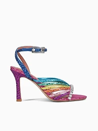 Crystal Strappy Sandal Multi Other fabri