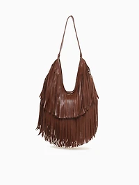 Fringe Shoulder Bag Chocolate