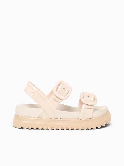 Cozy Sandal Platform Beige Jelly