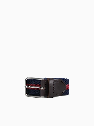 Logan Navy Red woven elastic