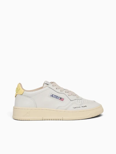 Medalist Low White Lemon mer leather