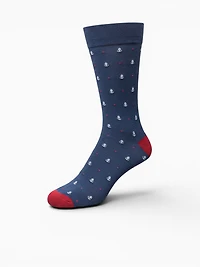 Anchors Navy Cotton Poly