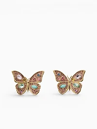 Ea Large Butterfly Pave Stud