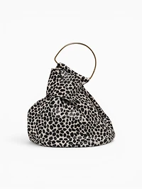 Asa Top Handle Bag Dalmata Black White
