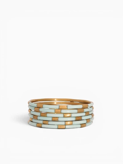 Mint Veda Bangles (set Of 6)