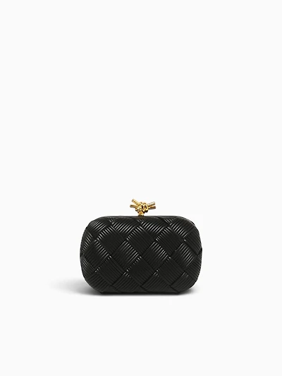 Woven Box Bag Black