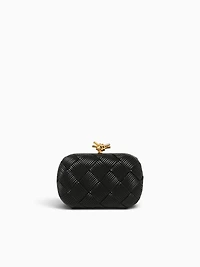 Woven Box Bag Black