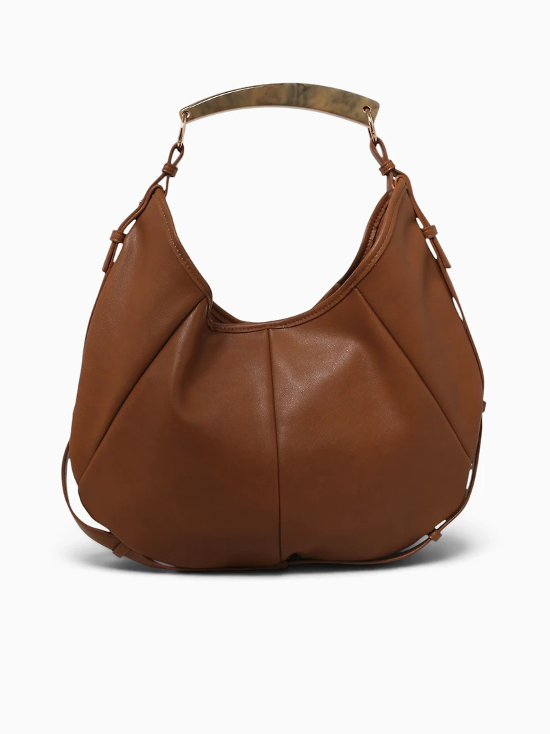 Horn Shoulder Bag Camel