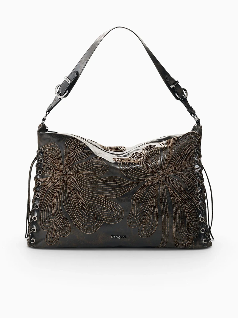 Leira Med Shoulder Bag Brown