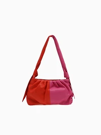 Srb26775 Bicolor Shoulder Bag Org Combo